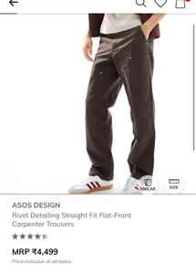 ASOS DESIGN Brown Carpenter Pants