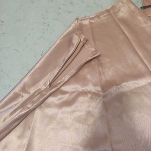 Elegant Satin Flowy Skirt