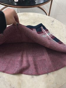 Plaid A-Line Skirt
