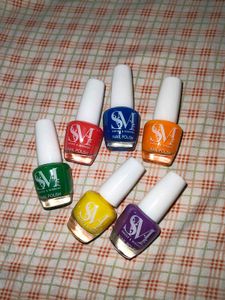 Nail Polish Set Imported - 6 Colours