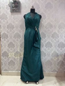 Elegant Teal Gown