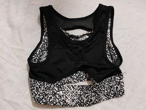 Black &amp; White Sports Bra