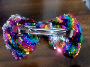 From US Rainbow Sequin Hair Bow