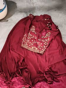 Elegant Maroon Ethnic Lehenga Choli