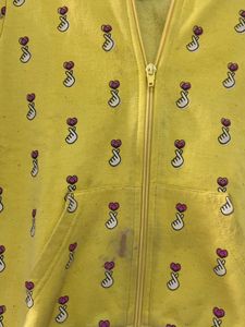 Yellow Sweatshirt With Hoodie For 6-7 Ys
