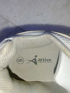 Stylish Silver &amp; White Sneakers
