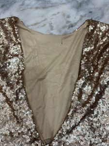 Sparkling Sequin backless Top