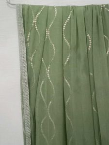 Elegant Green Dupatta with Sequin Work
