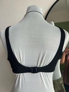 Rare Find Button-Up Tie Bikini Top