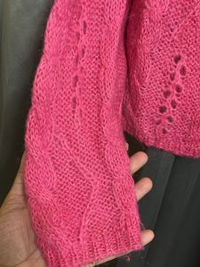 Barbie Pink Crop Sweater