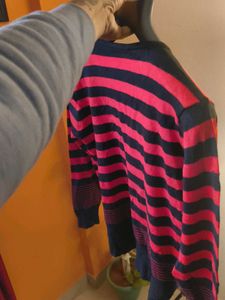 Made in China Striped Knit Pullover
