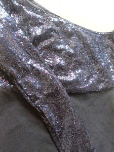 shein Sparkling One-Sleeve Party Dress
