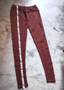 Brand New woollen STRETCH Maroon pajami
