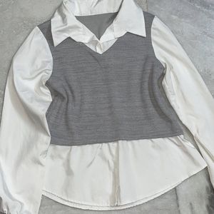 Korean Vest + top combo