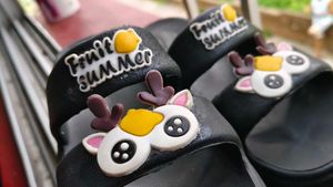 Cute Penguin Flip Flops