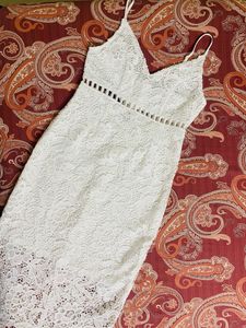 White Crochet Dress- Forever 21