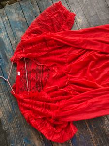 Red Lace Nightgown