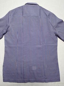 Crocodile Checkered Shirt (Purple/Blue)