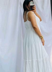 Flowy White Maxi Dress