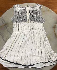 Bohemian White Mini Dress