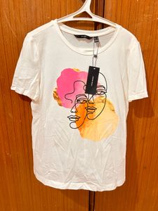 Vero Moda Abstract Face T-Shirt
