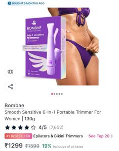 Bombae 6-in-1 Sensitive Trimmer 💜