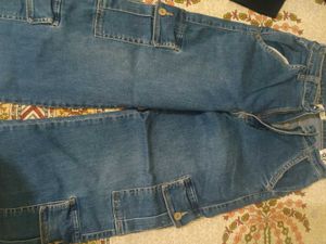 Blue Denim Cargo Jeans