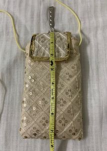 Designer Embellished Clutch/Mobile Pouch