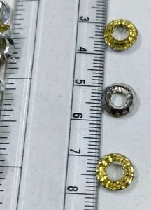 Rings Golden colour patches,beads making 50pic