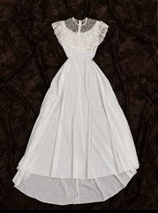 Elegant White Lace Gown