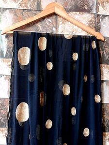 Z Black Moti Embroidered Duppata