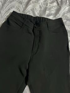 Stylish y2k Black Flare Pants with Embroidery