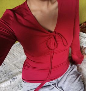 Chic Long Sleeve V-Neck Top