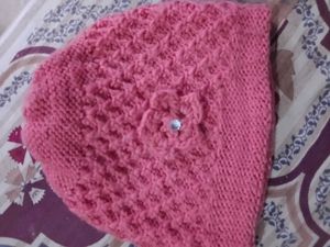 Cozy Knitted Pink Beanie with Flower❤️