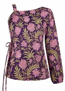 One shoulder stap kurti
