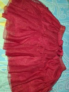 Sparkly Red Tulle Skirt