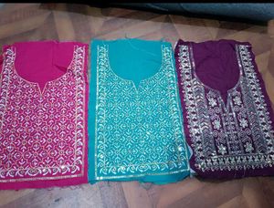 8 Pieces Combo Of Neck Embroidered Patches New