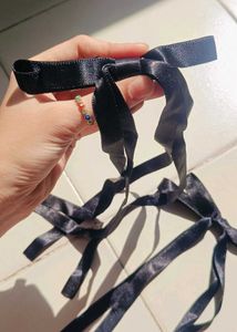 Black Bow Clips