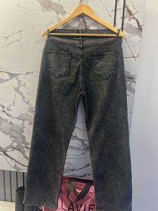 Gray High west Wide Leg Jeans Waist-28