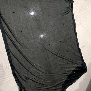 Elegant Black Embellished dupatta