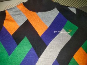Multi Colour Sweater Turtle Neck Korean