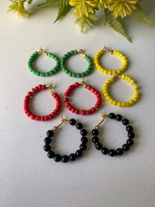 Handcrafted colourful earringa