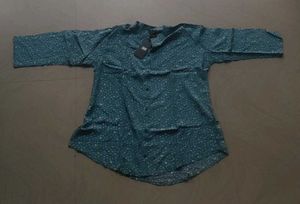 Blue Printed Top