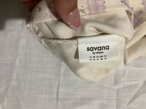 Cute Bunny Print Lace Trim Top