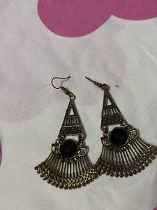 oxidised earrings and rings