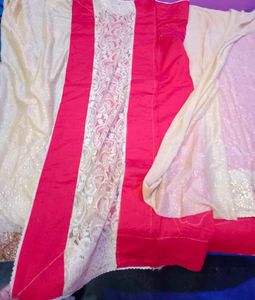 Beautiful Heavy Braidal Red Embellished Saree