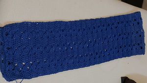 Handmade White Crochet Dupatta/muffler