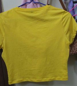 Yellow Malibu Bay California Crop Top