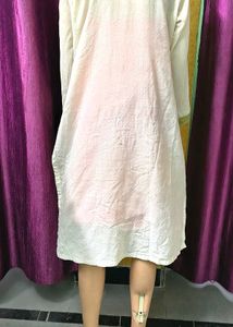Embroidered Kurta creamy