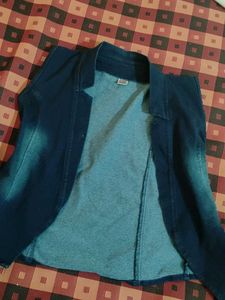 Sleeveless Denim Jacket